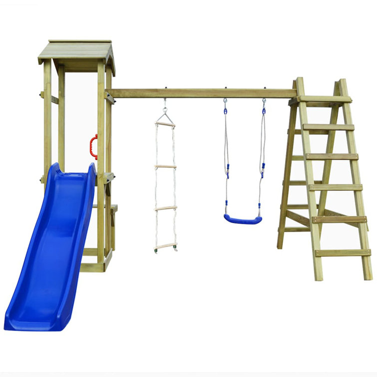 Freeport Park Playhouse with Slide Ladders Swing Set Wayfair.co.uk